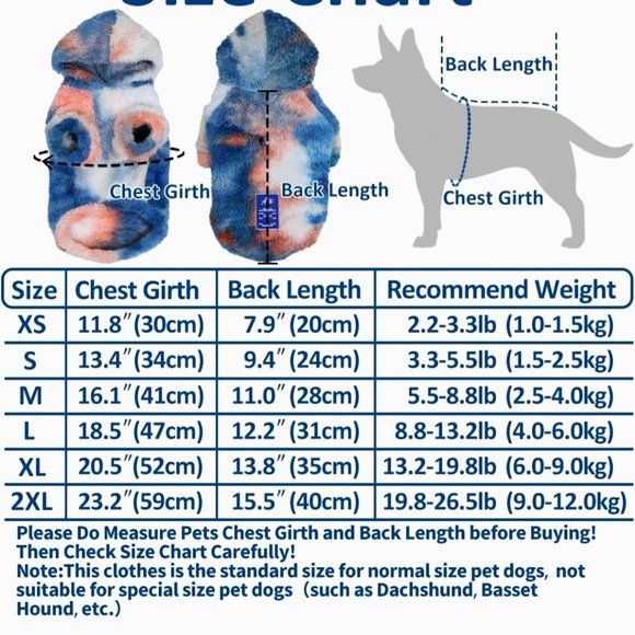 Dog Sweaters/Sweatshirts- Tie Dye- Premium Dog/Puppy Jacket Coat- SM -MED- LRG - Picture 5 of 13